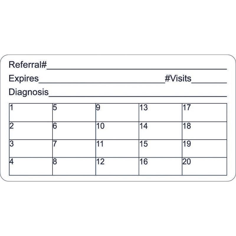Chart Labels, Referral - White, 3-1/4" X 1-3/4" (Roll of 250)