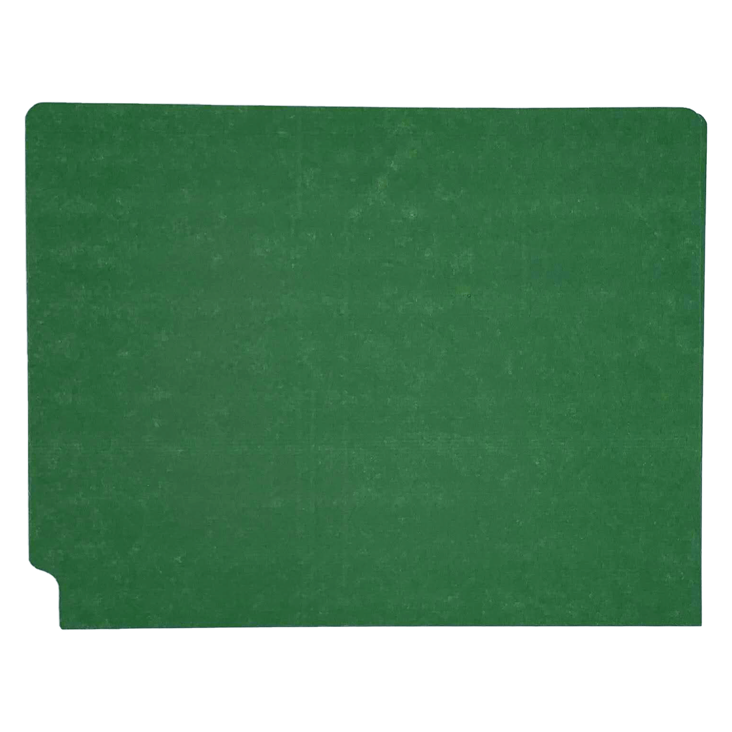 14pt Dark Green Folders, Full Cut 2-Ply END TAB, Letter Size (Box of 50) - Image 2