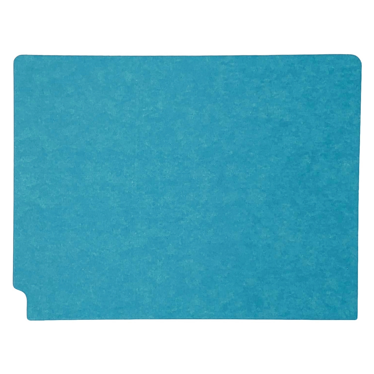 14pt Teal Folders, Full Cut 2-Ply END TAB, Letter Size (Box of 50) - Image 2