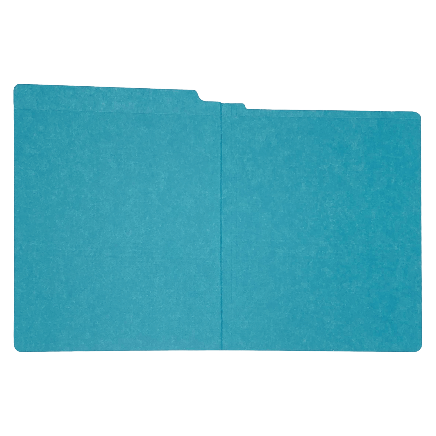 14pt Teal Folders, Full Cut 2-Ply END TAB, Letter Size (Box of 50) - Image 3