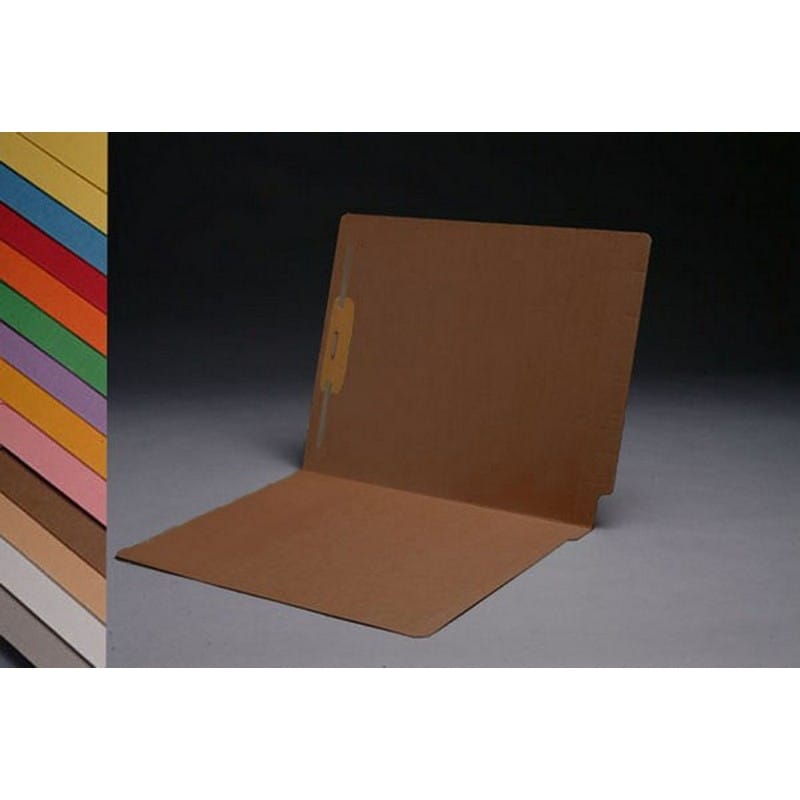14pt Color Folders, Full Cut 2-Ply END TAB, Letter Size, Fastener Pos #1 (Box of 50) - Image 6