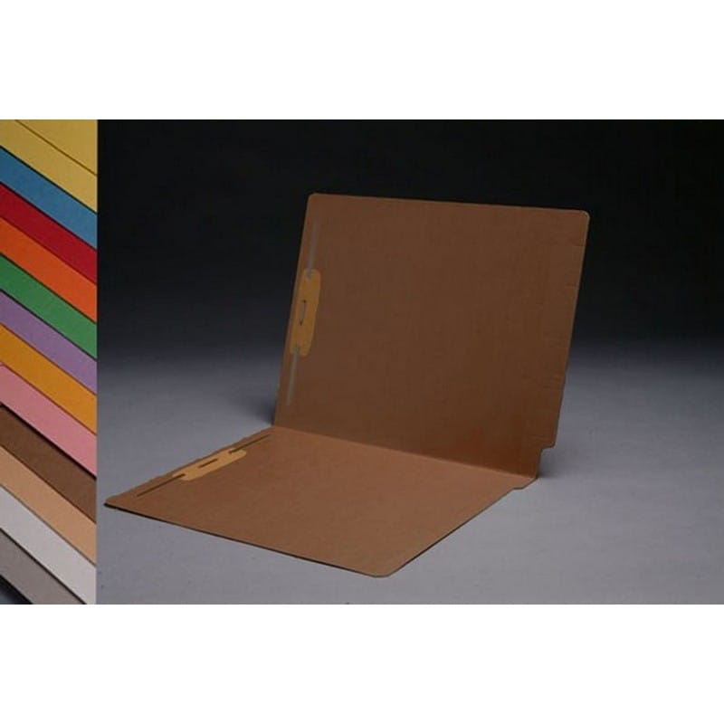 14pt Color Folders, Full Cut 2-Ply END TAB, Letter Size, Fastener Pos #1 & #3 (Box of 50) - Image 6