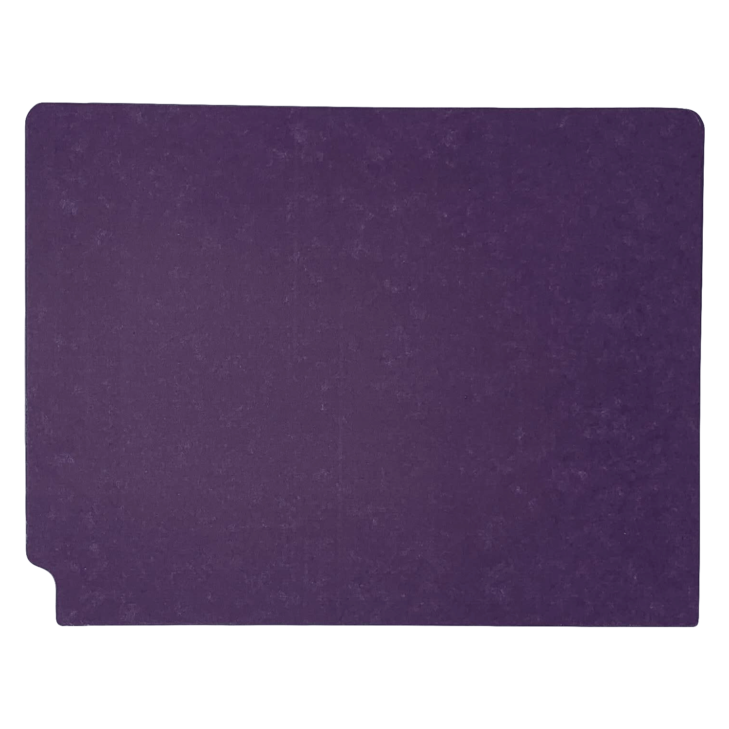 14pt Purple Folders, Full Cut 2-Ply END TAB, Letter Size, Fastener Pos #1 & #3 (Box of 50) - Image 2