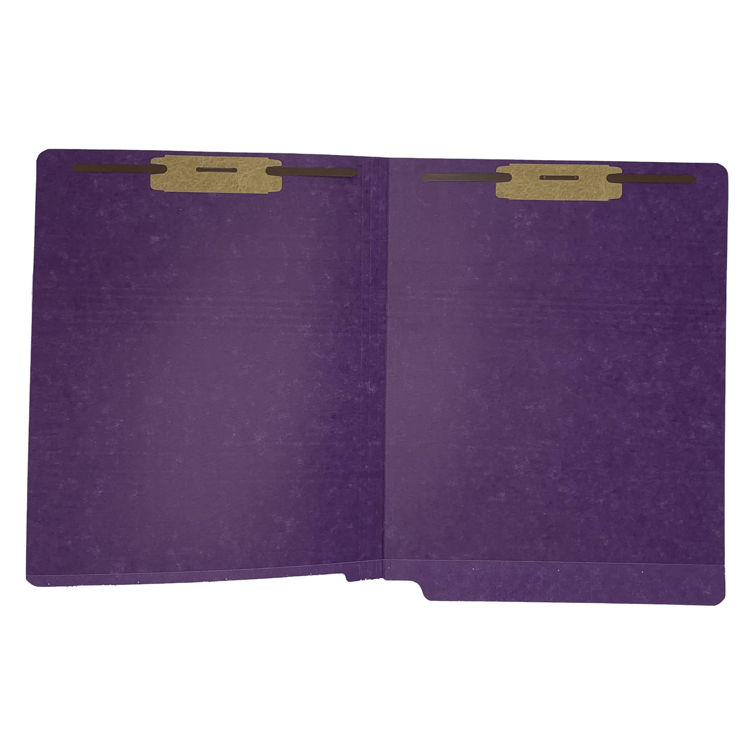 14pt Purple Folders, Full Cut 2-Ply END TAB, Letter Size, Fastener Pos #1 & #3 (Box of 50) - Image 3