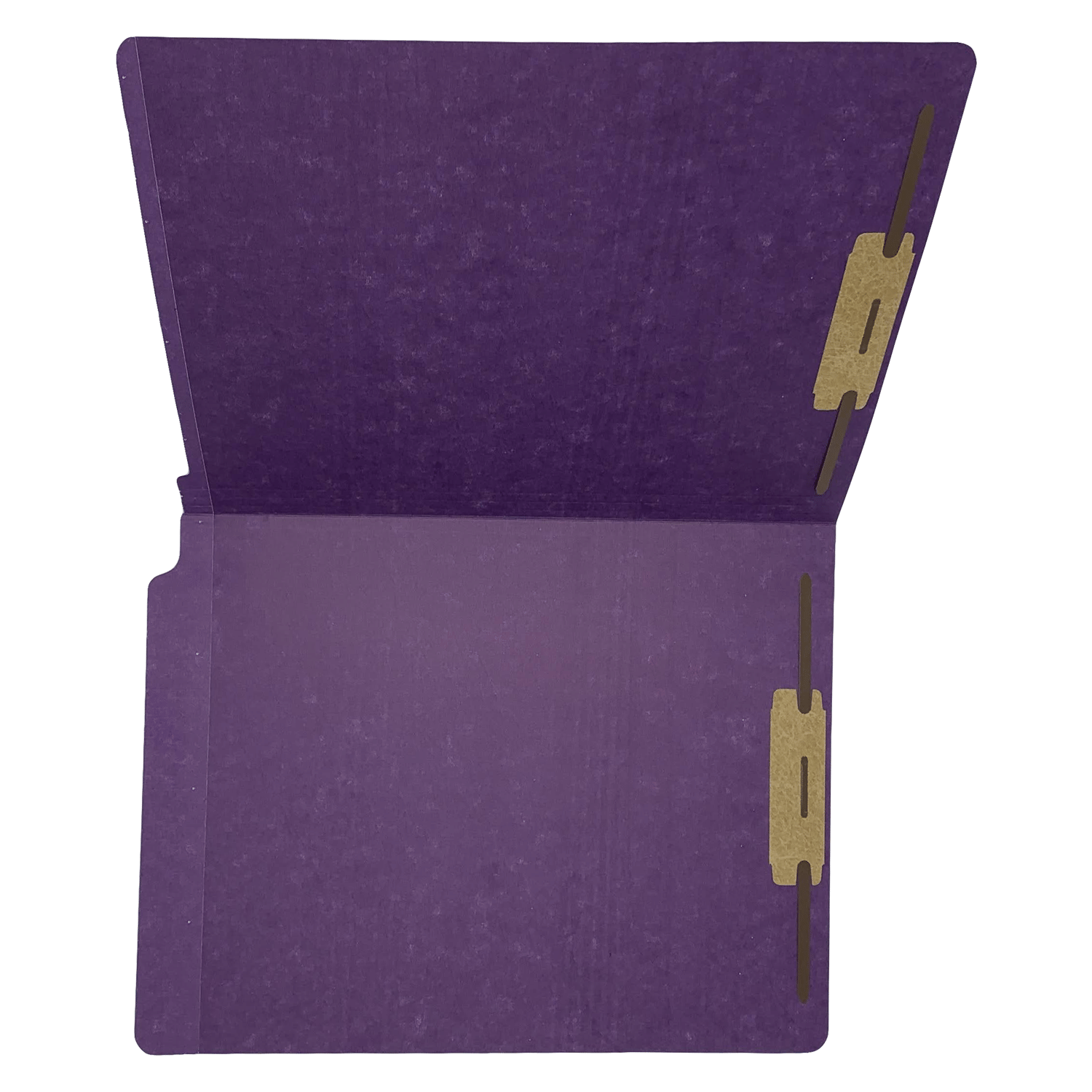 14pt Purple Folders, Full Cut 2-Ply END TAB, Letter Size, Fastener Pos #1 & #3 (Box of 50) - Image 4