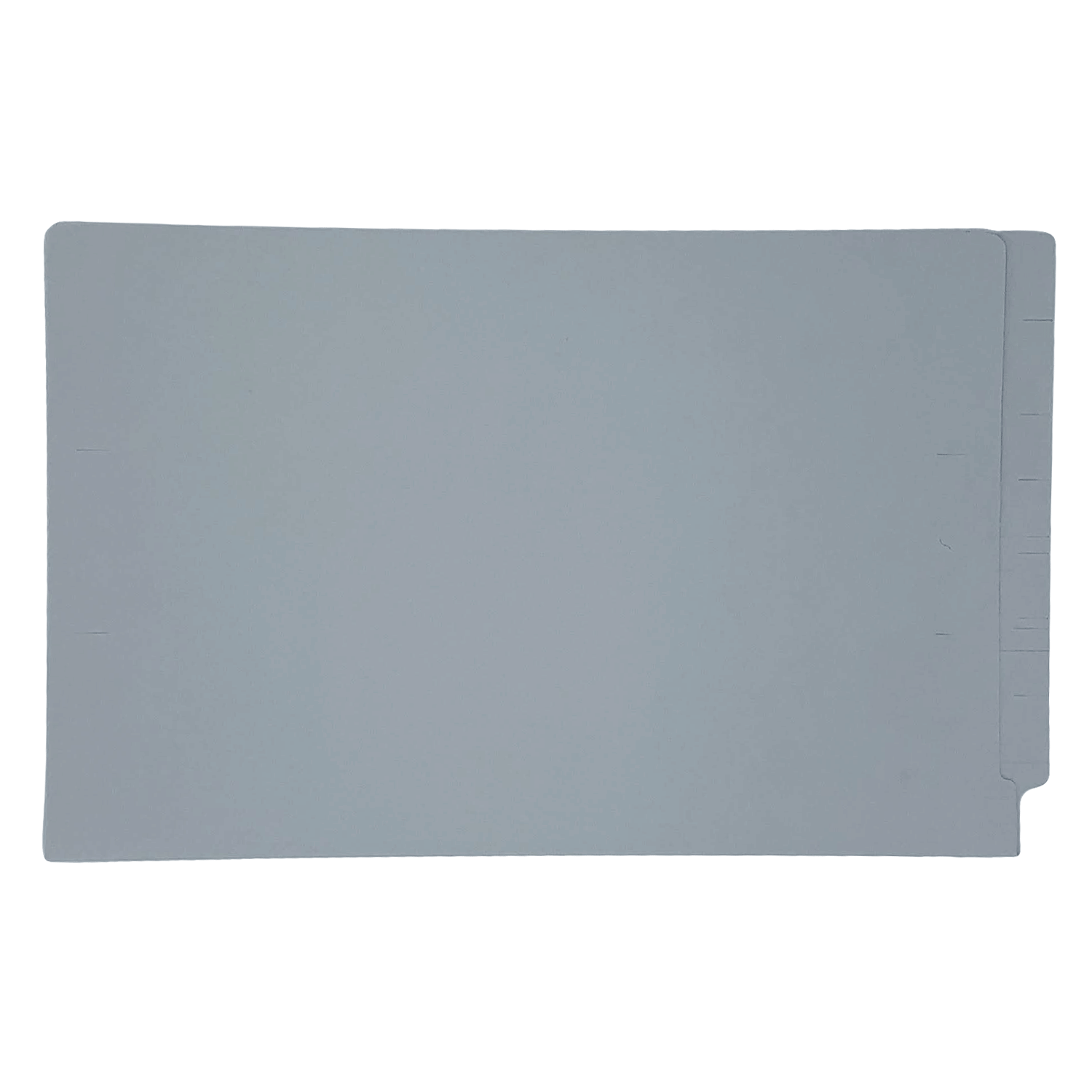 14pt Gray Folders, Full Cut 2-Ply END TAB, Legal Size (Box of 50)