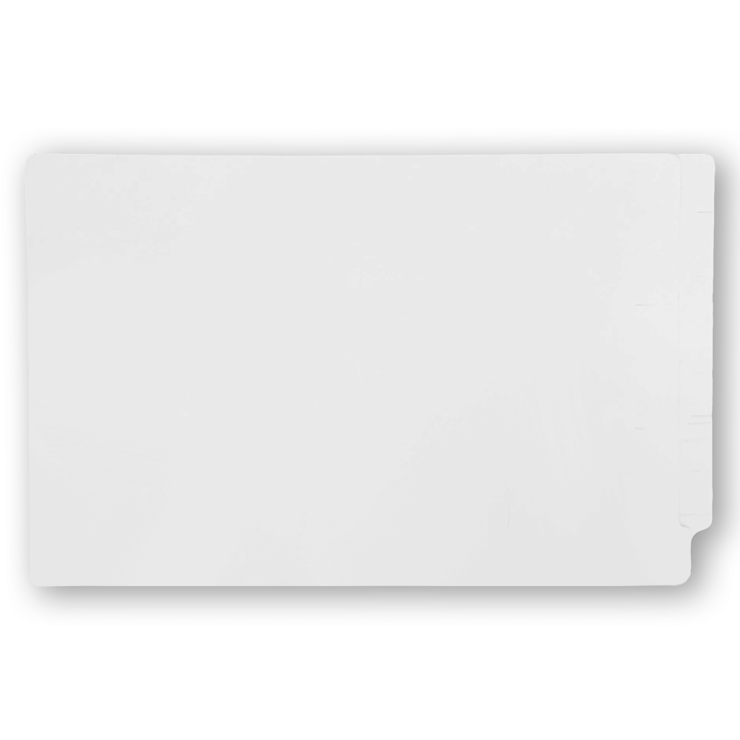 14pt White Folders, Full Cut 2-Ply END TAB, Legal Size (Box of 50)