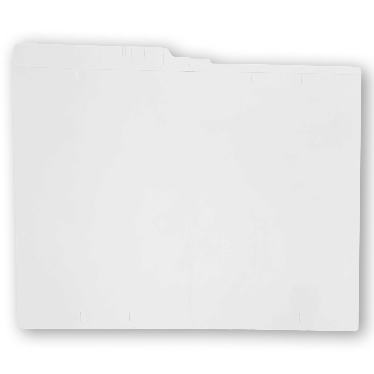 14pt White Folders, Full Cut 2-Ply END TAB, Legal Size (Box of 50) - Image 3