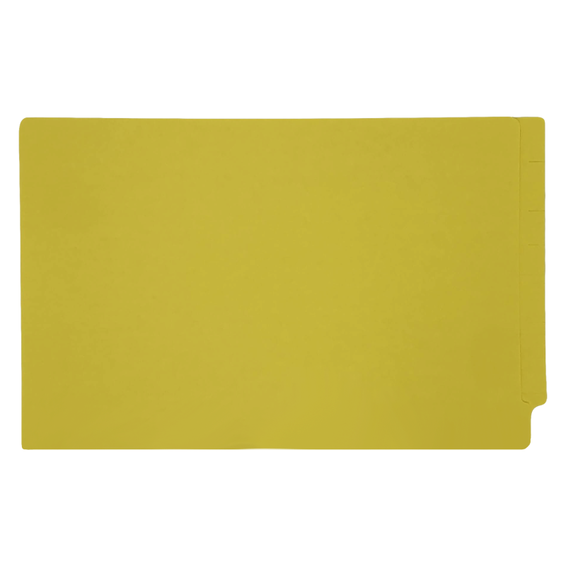 14pt Yellow Folders, Full Cut 2-Ply END TAB, Legal Size (Box of 50)