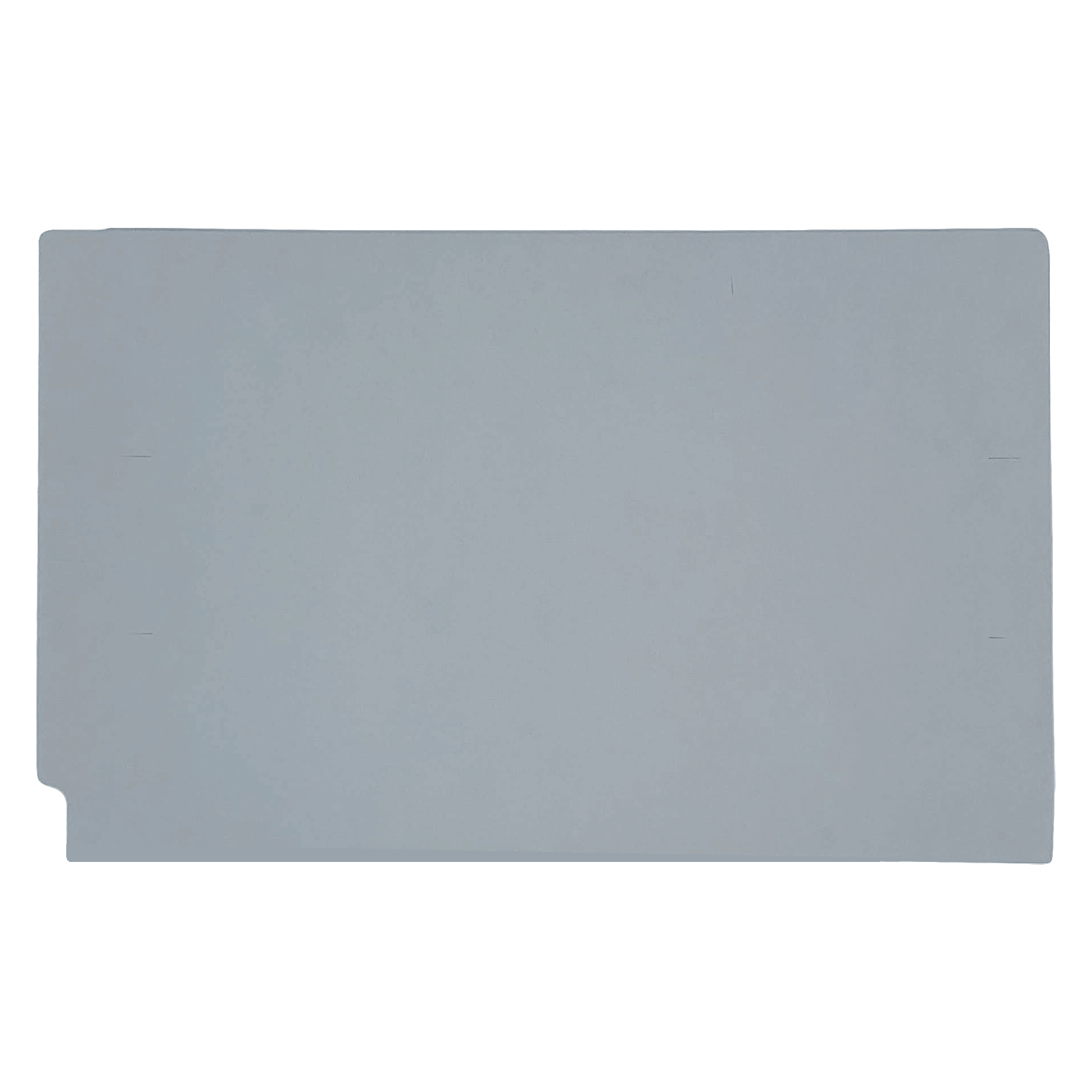14pt Gray Folders, Full Cut 2-Ply END TAB, Legal Size, Fastener Pos #1 & #3 (Box of 50) - Image 2