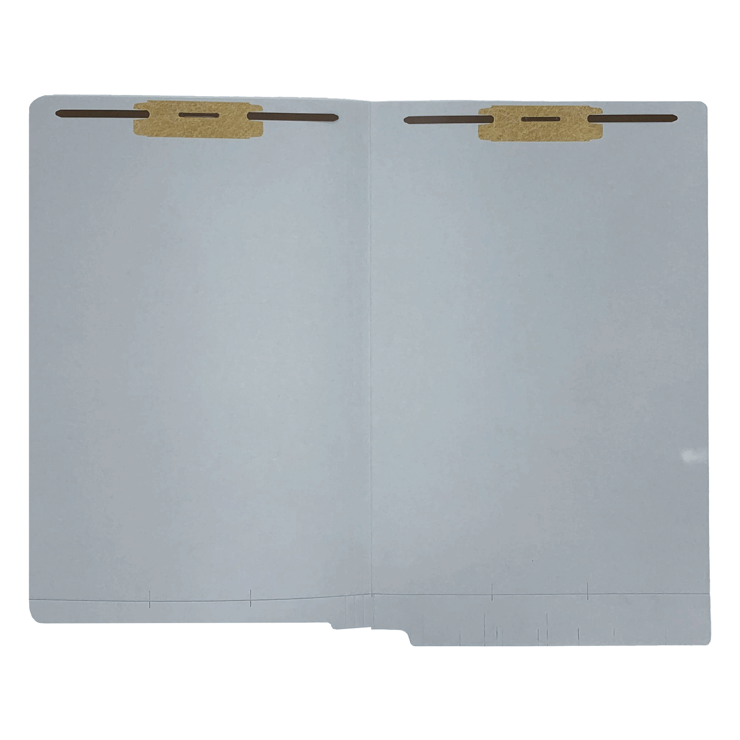 14pt Gray Folders, Full Cut 2-Ply END TAB, Legal Size, Fastener Pos #1 & #3 (Box of 50) - Image 3