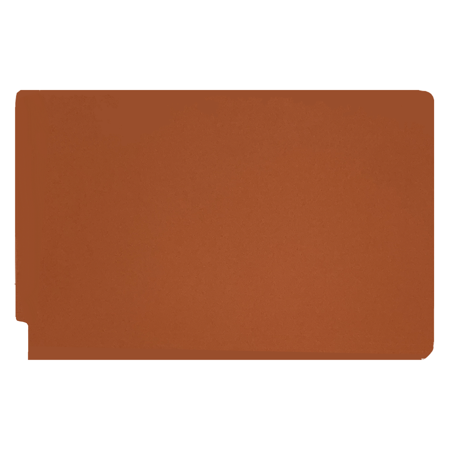 14pt Orange Folders, Full Cut 2-Ply END TAB, Legal Size, Fastener Pos #1 & #3 (Box of 50) - Image 2