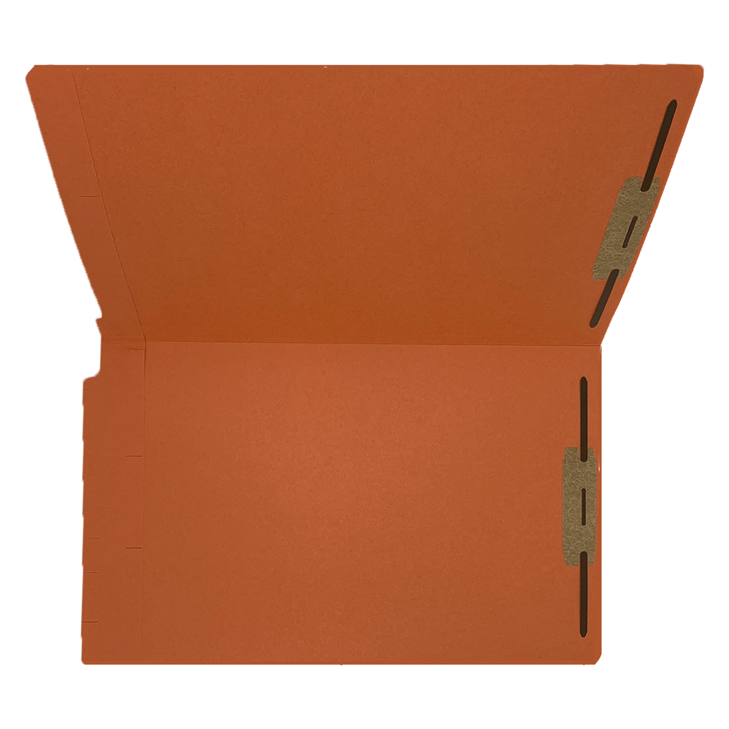 14pt Orange Folders, Full Cut 2-Ply END TAB, Legal Size, Fastener Pos #1 & #3 (Box of 50) - Image 4