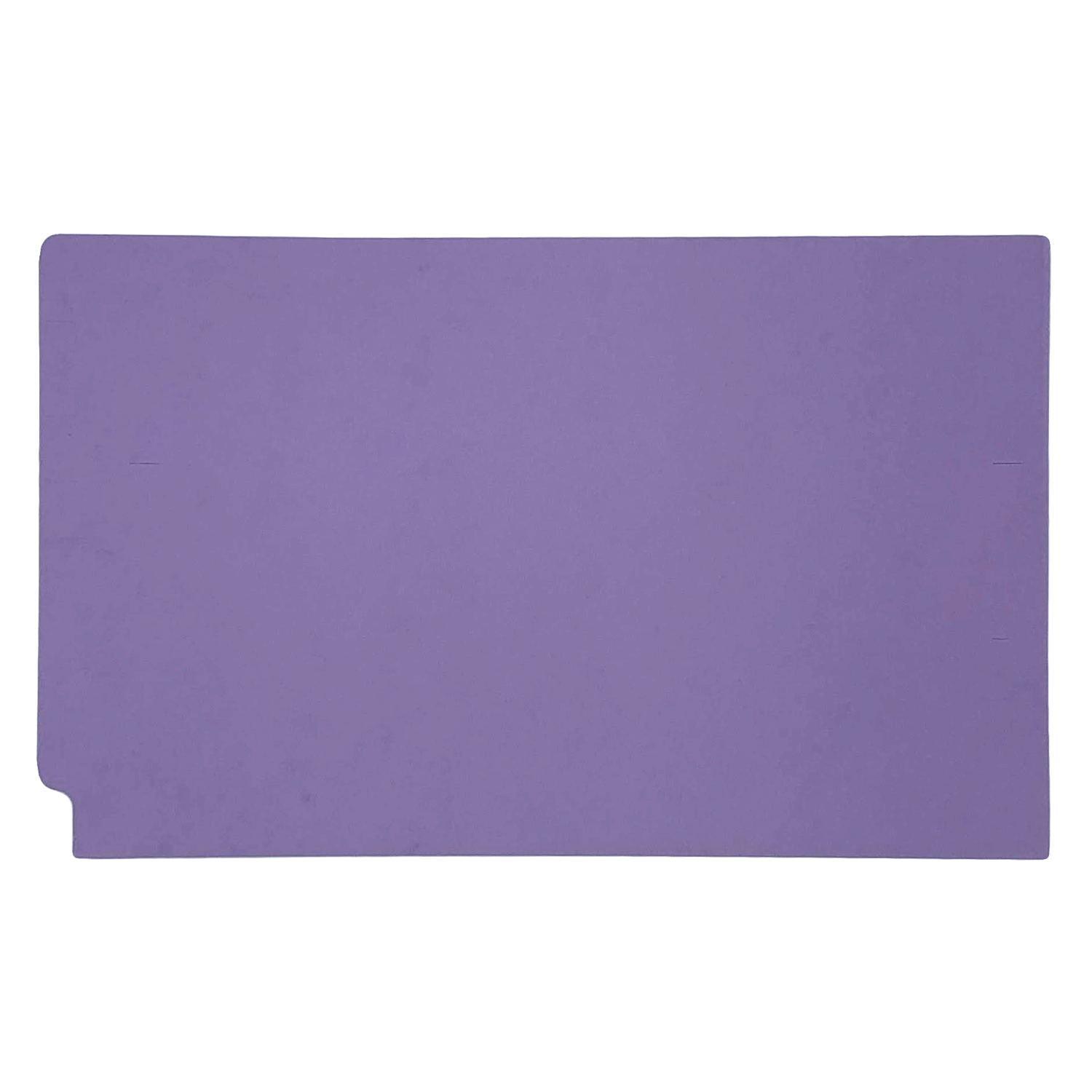 14pt Lavender Folders, Full Cut 2-Ply END TAB, Legal Size, Fastener Pos #1 & #3 (Box of 50) - Image 2