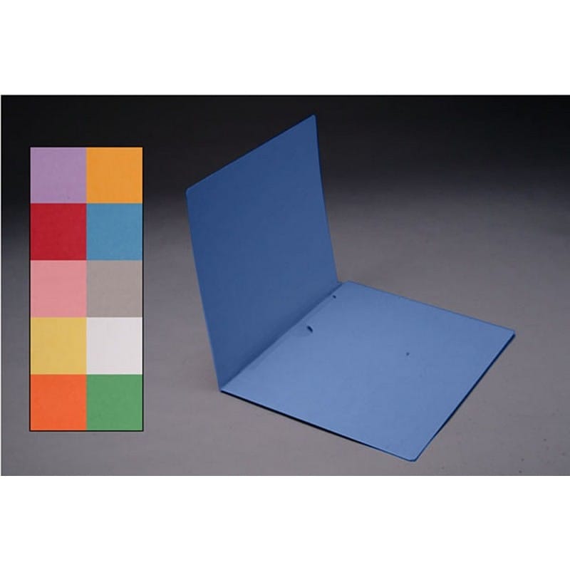 11pt Dark Blue Folders, Full Cut END TAB, Letter Size, Full Back Pocket (Box of 50) - Image 2