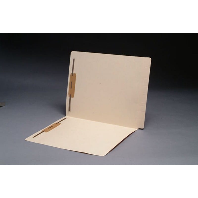 11pt Manila Folders, Full Cut 2-Ply Super END TAB, Letter Size, Fastener Pos #1 & #3 (Box of 50)