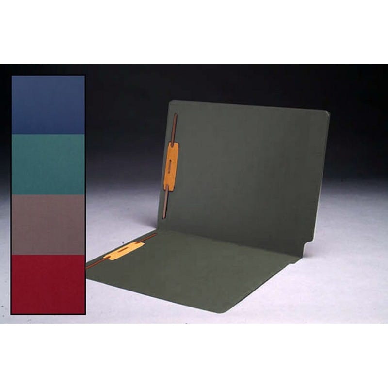 11pt Cheshire Linen Color Folders, Full Cut 2-Ply END TAB, Letter Size, Fastener Pos #1 & #3 (Box of 50) - Image 3