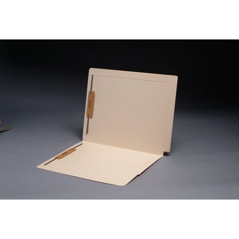 14pt Manila Folders, Full Cut 2-Ply End Tab, Interlock Reinforced, Letter Size, Fastener Pos #1 & #3 (Box of 50)