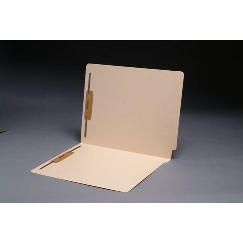 18pt Manila Folders, Full Cut END TAB, Letter Size, Fastener Pos #1 & #3 (Box of 50)
