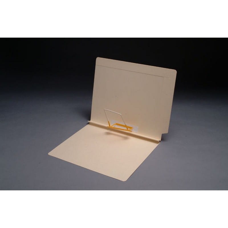 14pt Manila Folders, Full Cut 2-Ply End/Interlock Tab, Letter Size, Spaceclip Fastener Pos #5, 1-1/2" Exp. (Box of 50)