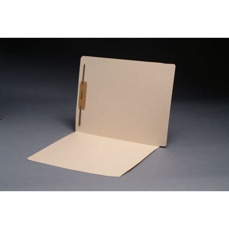 14pt Manila Folders, Full Cut 2-Ply Super END TAB, Letter Size, Fastener Pos #1 (Box of 50)