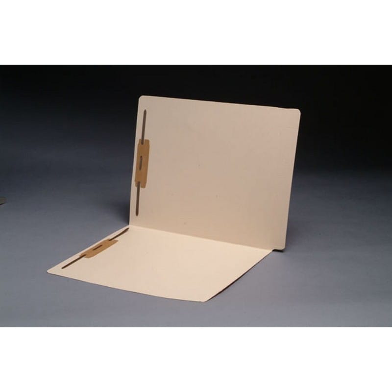 14pt Manila Folders, Full Cut 2-Ply Super END TAB, Letter Size, Fastener Pos #1 & #3 (Box of 50)