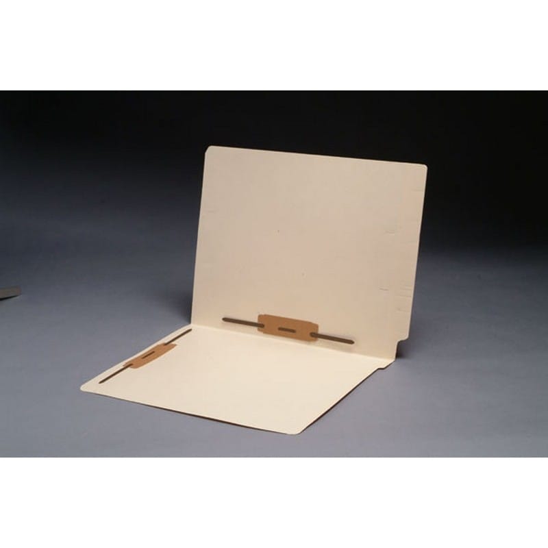 11pt Manila Folders, Full Cut 2-Ply END TAB, Letter Size, Fastener Pos #3 & #5, Reinforced Spine (Box of 50)