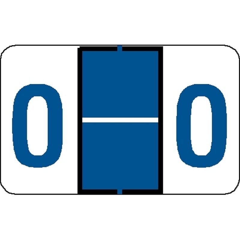 Tab Compatible "O" Labels, Vinyl Stock, 1" X 1.25" Individual Letters - Roll of 500