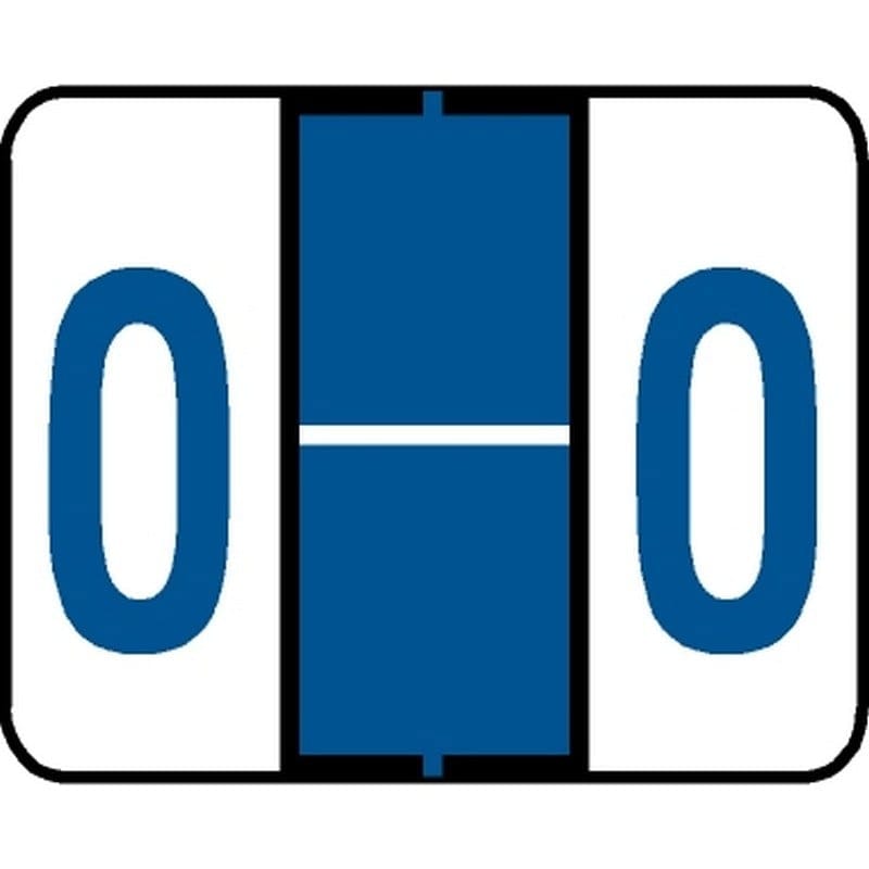 Tab Compatible "O" Labels, Vinyl Kimdura Stock, 1" X 1.25" Individual Letters - Roll of 500