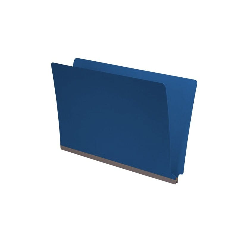 Royal Blue Type III Pressboard Folders, Full Cut END TAB, Legal Size, 2" Exp. (Box of 25) - Image 2