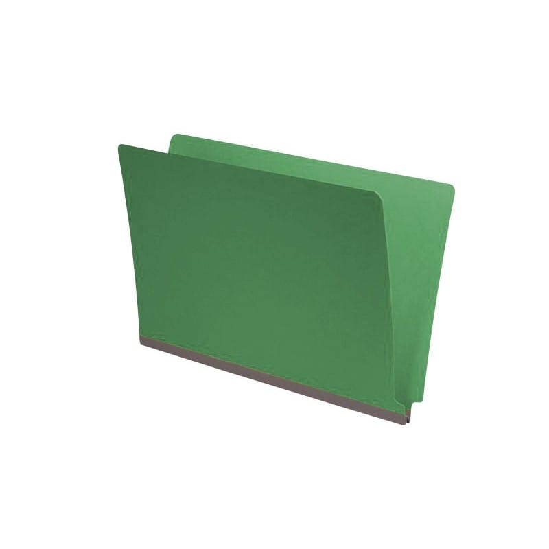 Moss Green Type III Pressboard Folders, Full Cut END TAB, Legal Size, 2" Exp. (Box of 25)