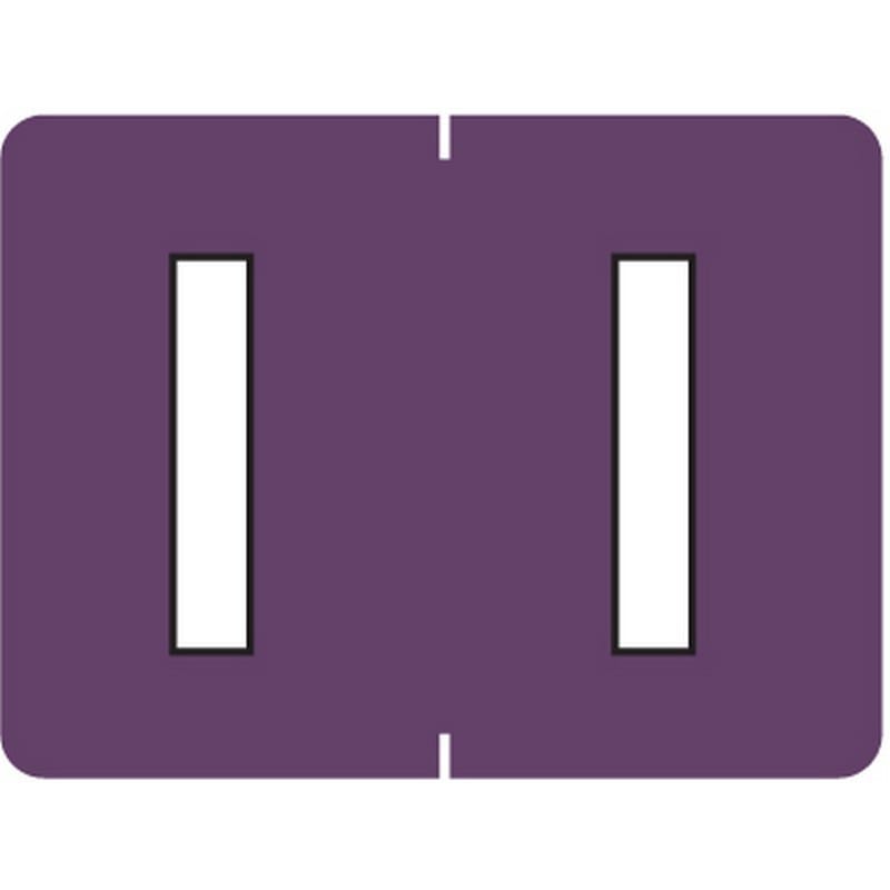 Data File Compatible "I" Labels, Laminated Stock, 15/16" X 1-1/4" Individual Letters - Roll of 500