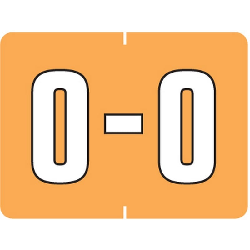 Data File Compatible "O" Labels, Laminated Stock, 15/16" X 1-1/4" Individual Letters - Pack of 256