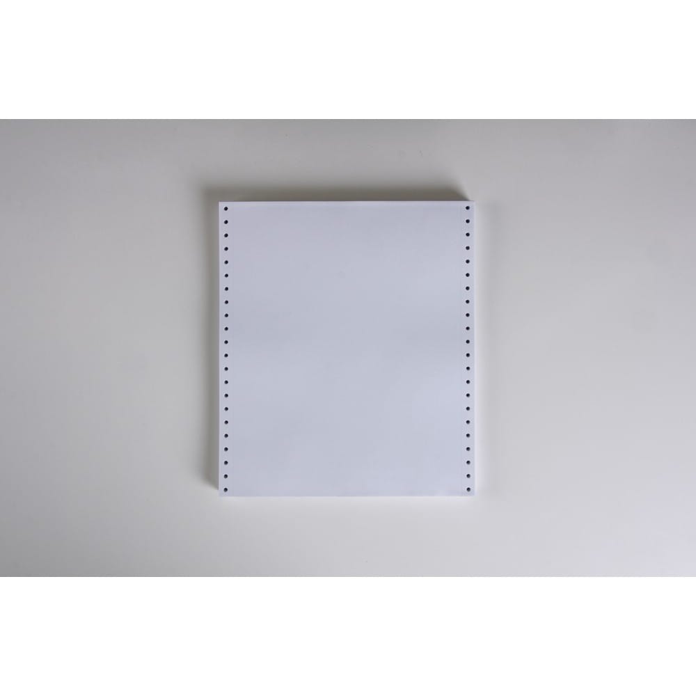 9-1/2" x 11" (W x H) Continuous 20# Computer Paper, Blank-microperf (Carton of 2500) - Image 2