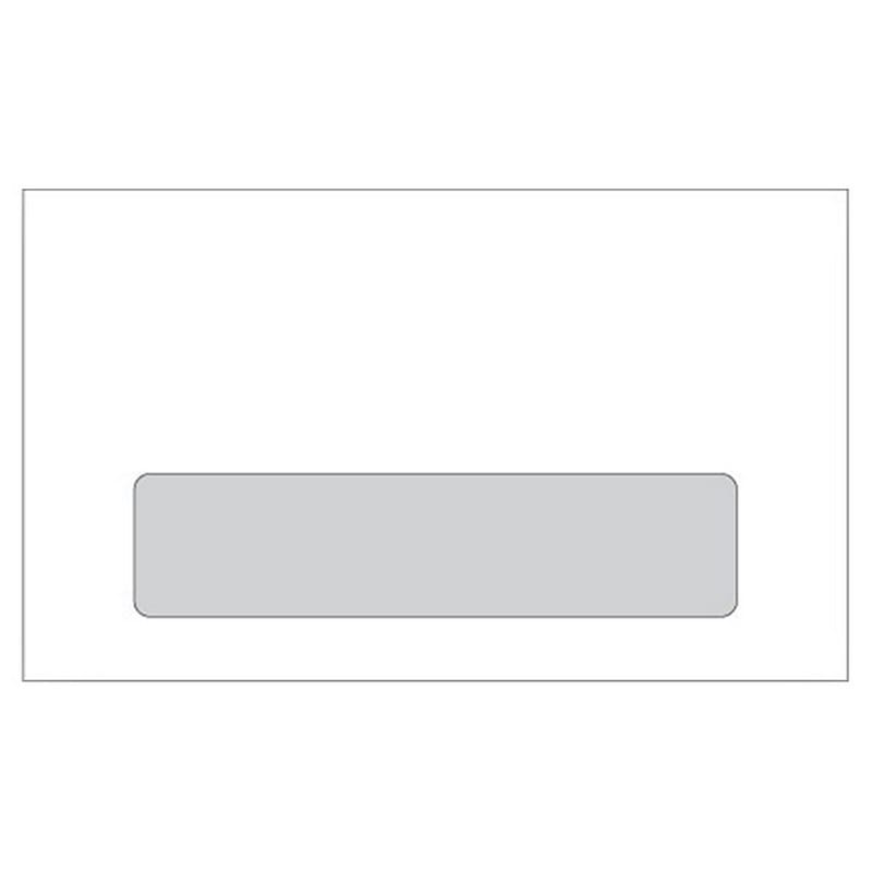 #6-3/4 Digi-Clear Window Envelopes, 3-5/8" x 6-1/2", 24#, A-Style Window, White, Laser Compatible (Box of 500)