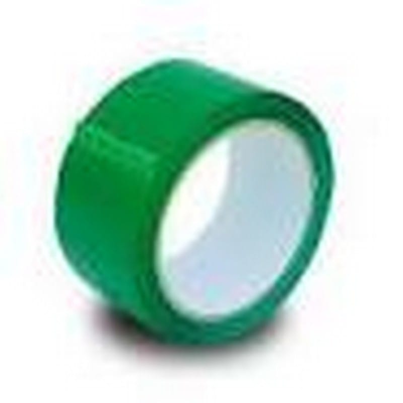 3/8" x 72 Yd Green Colored Polypropylene Tape (Case of 96 Rolls) - Image 2