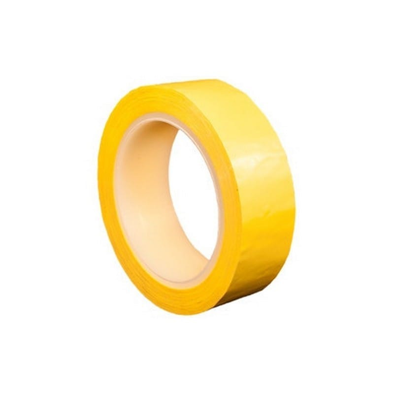 3/8" x 72 Yd Yellow Colored Polypropylene Tape (Case of 96 Rolls)