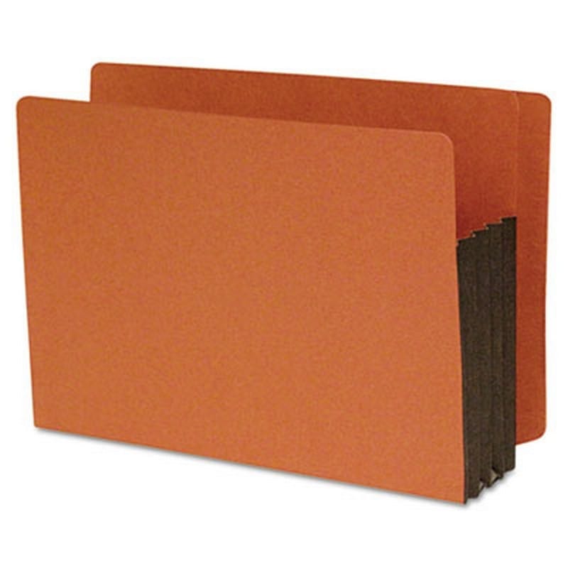 SJ Paper 1-3/4 inch Expansion File Pockets, Full Cut, Redrope, Legal, Red, 10/Box - Image 3