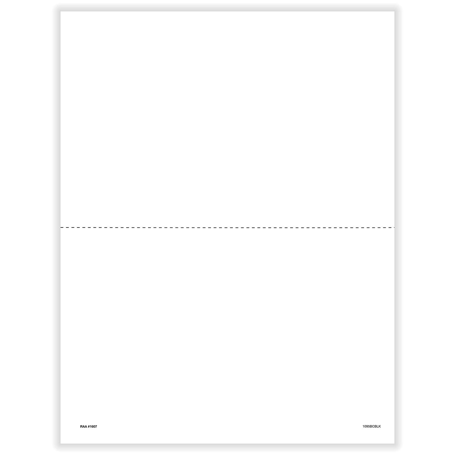 1095-B and/or 1095-C Blank w/Backer, Pack of 500