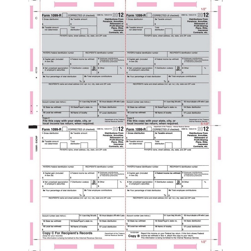 Pressure Seal Tax Forms