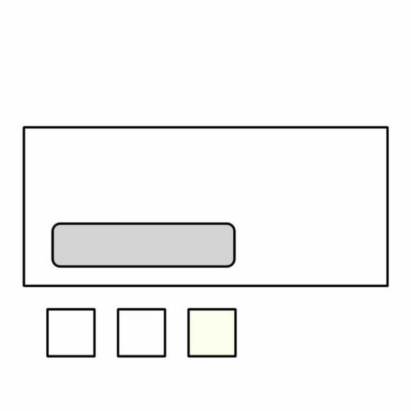 #10 Cellophane Window Envelopes, 4-1/8" x 9-1/2", 24#, 25% Cotton Bond, Watermarked, White (Box of 500) - Image 2