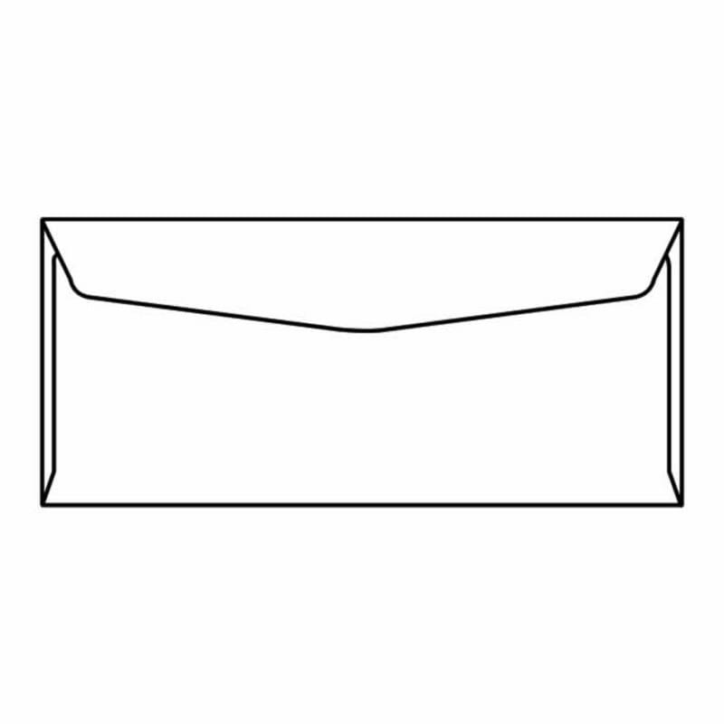 #9 Regular Envelopes, 3-7/8" x 8-7/8", 24#, White, Side Seams, No Window (Box of 500)