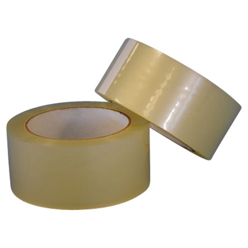 2" x 110 Yd Clear 1.6 mil Polypropylene Box Sealing Tape with Acrylic Adhesive (Case of 6 Rolls) - Image 2