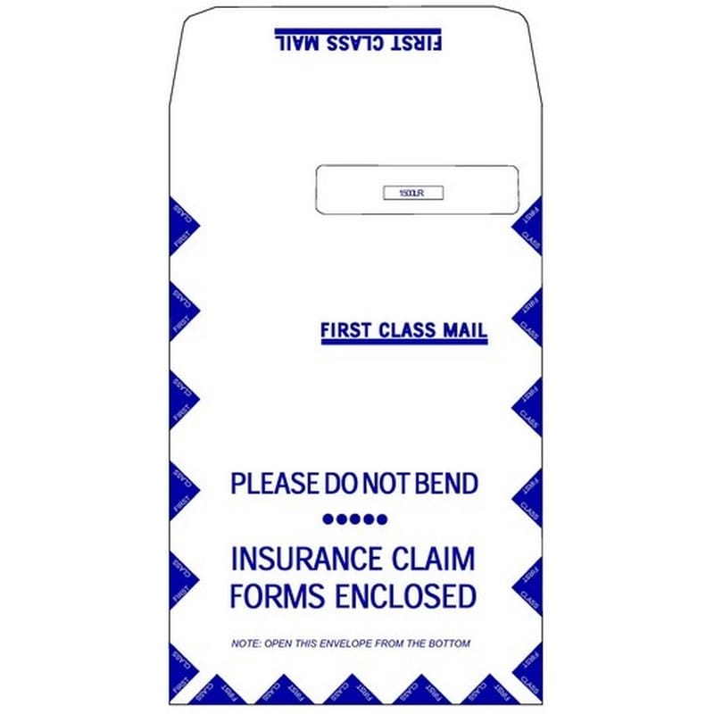 CMS-1500 9" x 12-1/2" Jumbo Right Window Envelope (500/case) - Image 2