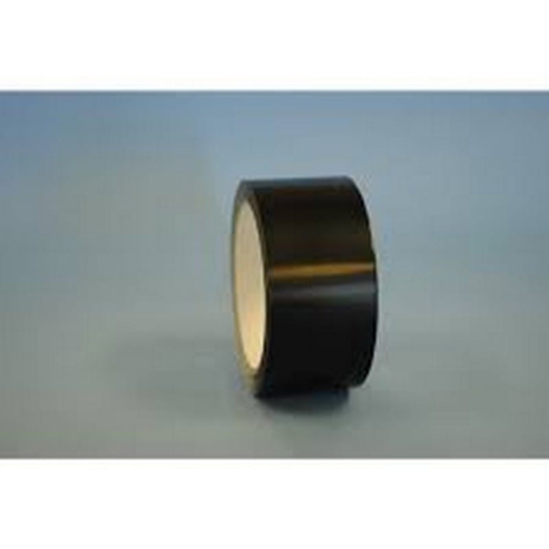 3" x 1000 Yd Black 2 mil Polypropylene Box Sealing Tape with Acrylic Adhesive (Case of 4 Rolls) - Image 2