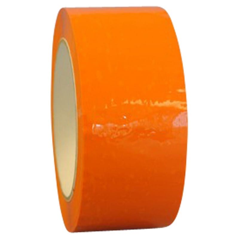 3" x 110 Yd Orange 2 mil Polypropylene Box Sealing Tape with Acrylic Adhesive (Case of 24 Rolls) - Image 2