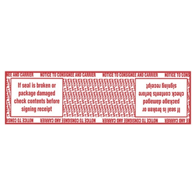 2" x 1000 Yd 1.9 mil Polypropylene Hot Melt "If Seal Is Broken..." Printed Tape (Case of 6 Rolls)
