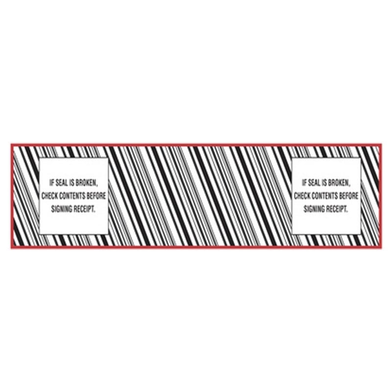 3" x 1000 Yd 1.9 mil Polypropylene Hot Melt "If Seal Is Broken..." Printed Tape (Case of 4 Rolls)