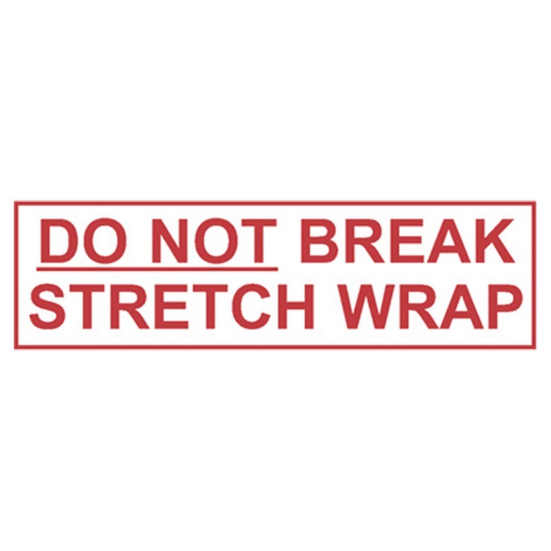 1.9 mil Polyprop. Hot Melt "Do Not Break Stretch Wrap" Printed Tape