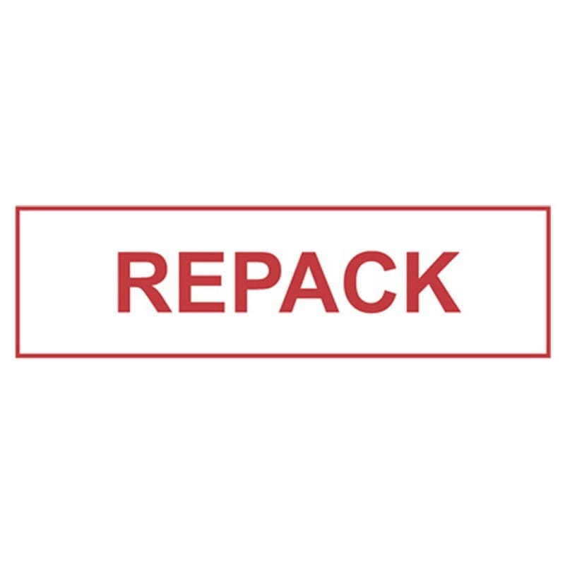 2" x 1000 Yd 1.9 mil Polypropylene Hot Melt "REPACK" Printed Tape (Case of 6 Rolls) - Image 2